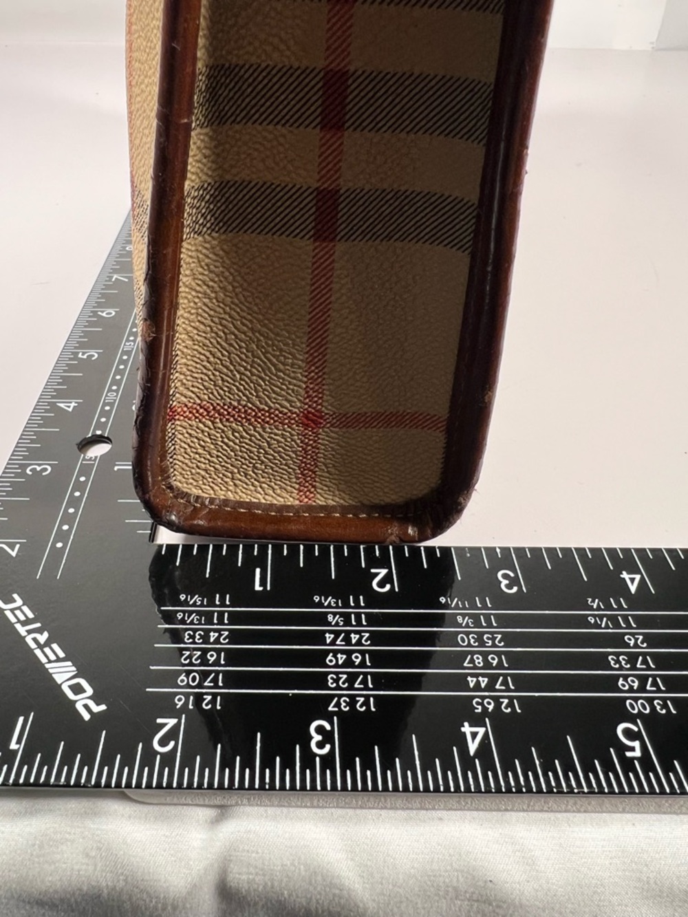 3081: Burberrys Vintage Nova Check Folio Clutch Organizer Italy - Picture 13 of 13